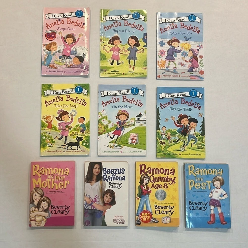Amelia Bedelia & Ramona Quimby Books/I can Read 1 Scholastic/5-8 years reading